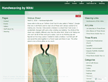 Tablet Screenshot of handweavingbynikki.com